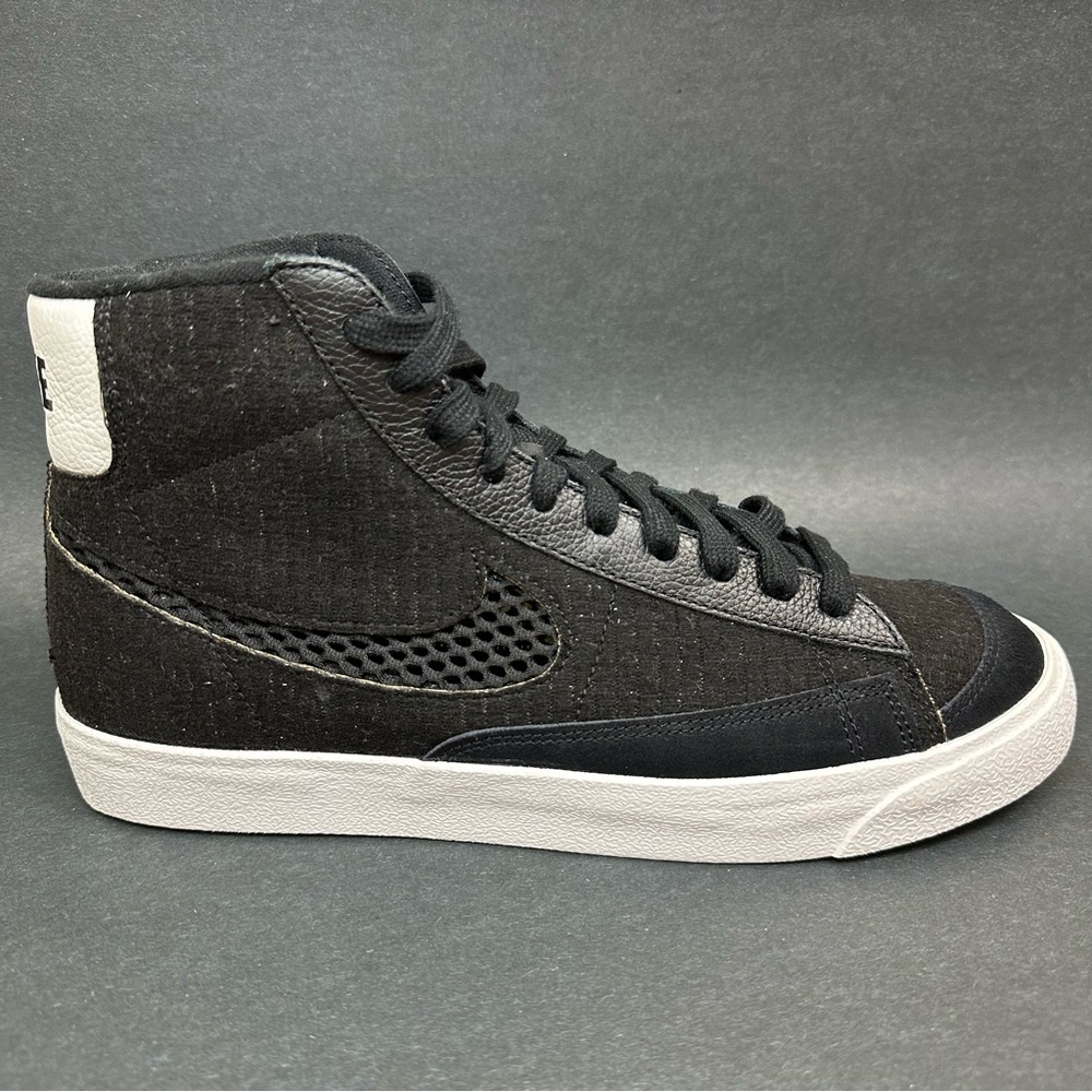 Nike By You ID Blazer Mid 77 Black White Shoes DJ4859-991 Men's Size 8